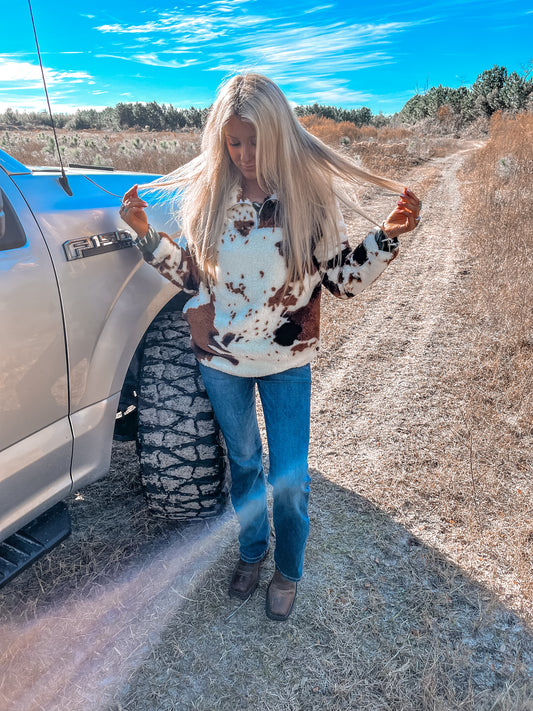 Cowhide Pullover